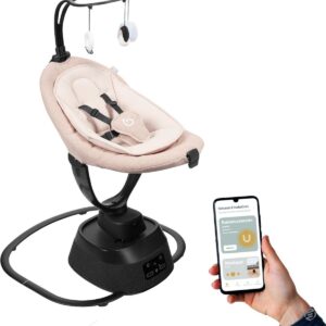 Equivera Wiegstoel Baby - Wipstoel - Wipstoel Baby - Schommelstoel Baby - Babystoel - Baby Stoeltje Zitten Voor Thuis - Babyswing