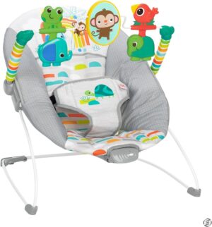 Equivera Wiegstoel Baby - Wipstoel - Wipstoel Baby - Schommelstoel Baby - Babystoel - Baby Stoeltje Zitten Voor Thuis - Babyswing