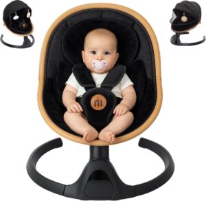 MATTI® - Elektrische Wipstoel - Wipstoel Baby - Babyschommel - Baby Swing - Incl. Bluetooth & Afstandsbediening