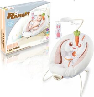 Rabbit Baby - Wipstoel voor baby's - Muziek en Trilfunctie - Hoogwaardig Materiaal