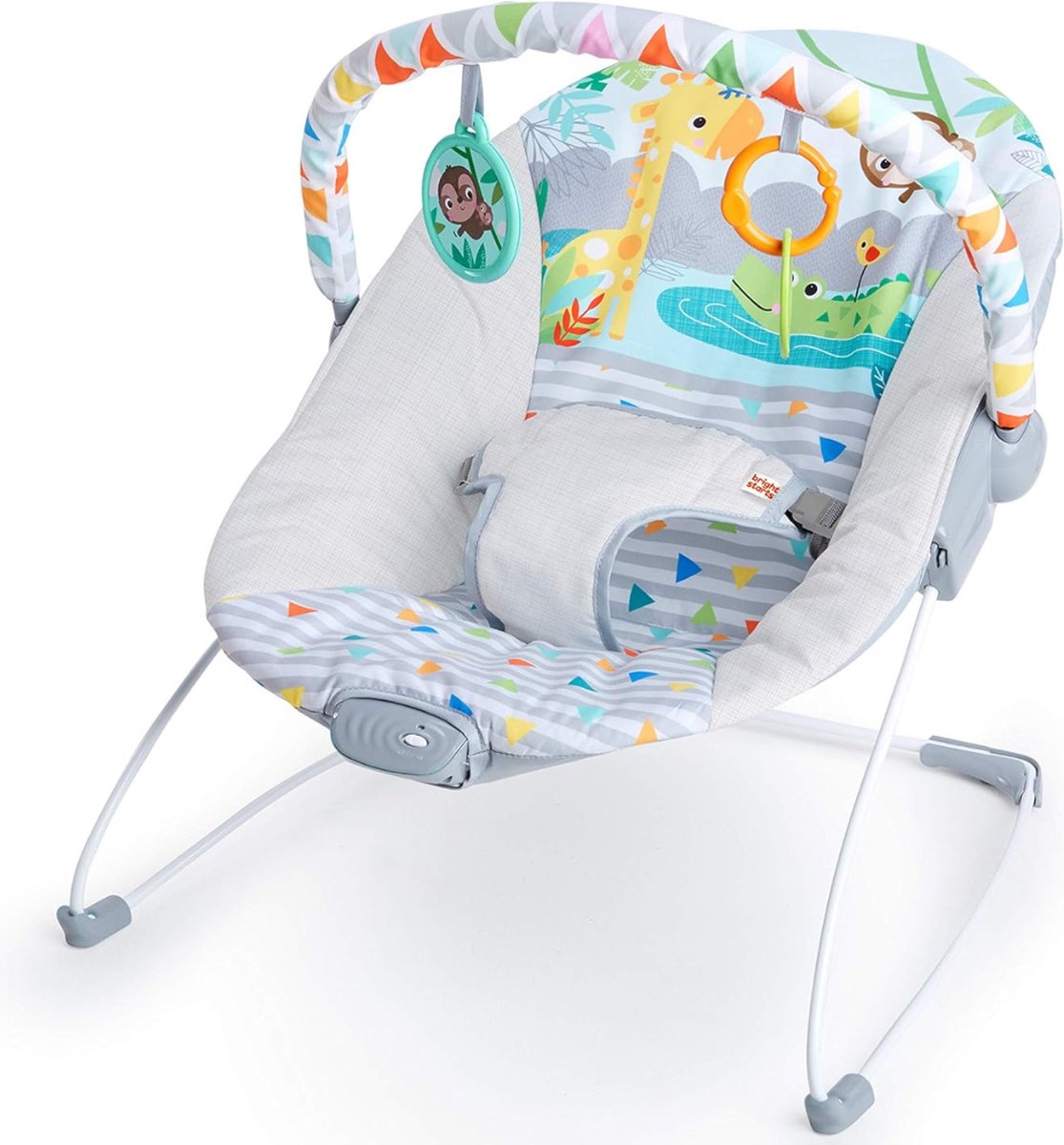 White-Label® Elektrische Schommelstoel Baby - Baby Swing - Wipstoel Baby's met Speelboog - Multikleur